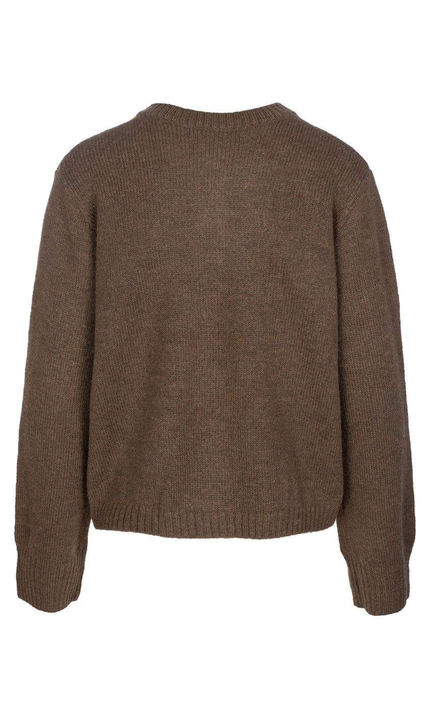 Luxzuz Cardigan - Elida - Cocoa Brown