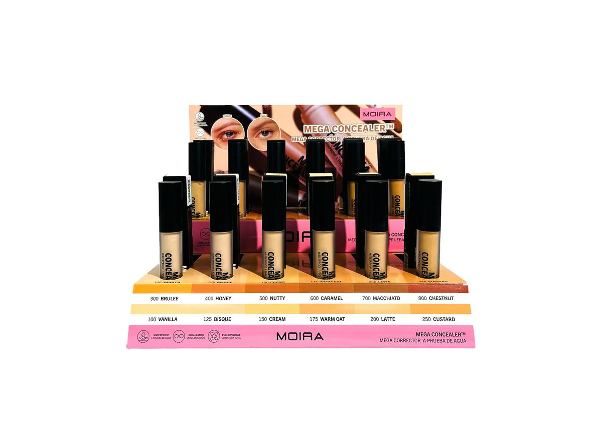 MOIRA- MEGA WATERPROOF CONCEALER- CARDBOARD  DISPLAY