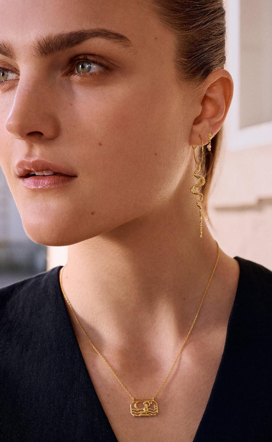 Maanesten Øreringe - Mia - Gold Colour