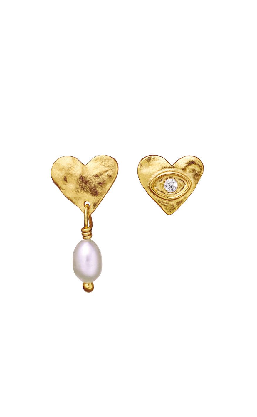 Maanesten Øreringe - Vesta - Gold Colour