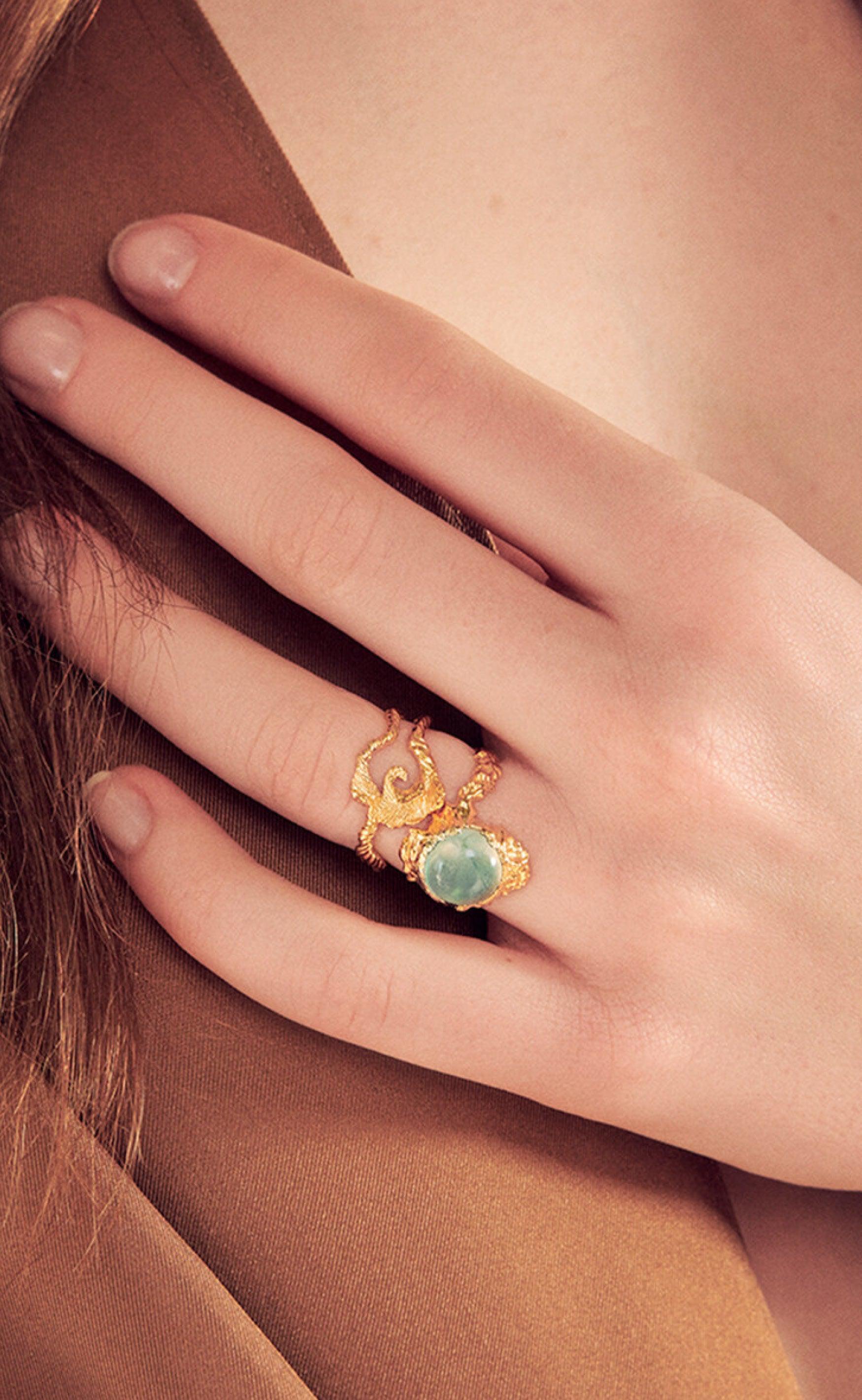 Maanesten Ring - Gudinde - Prehnit Colour