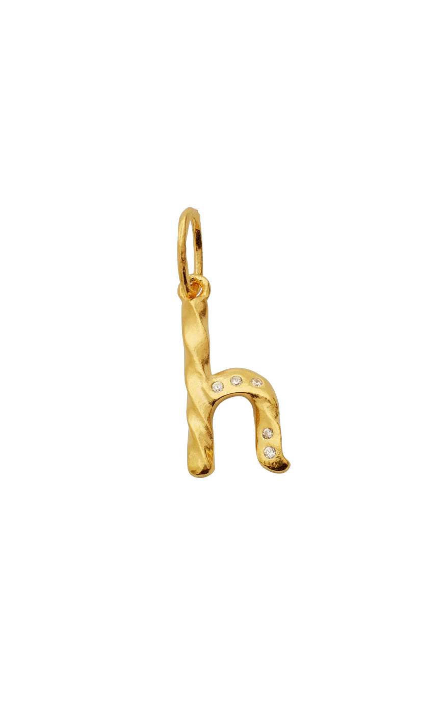 Maanesten Vedhæng - Alphabet - Gold Colour