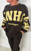 Marta Du Chateau Sweatshirt - Hibiscus - Brown/Yellow