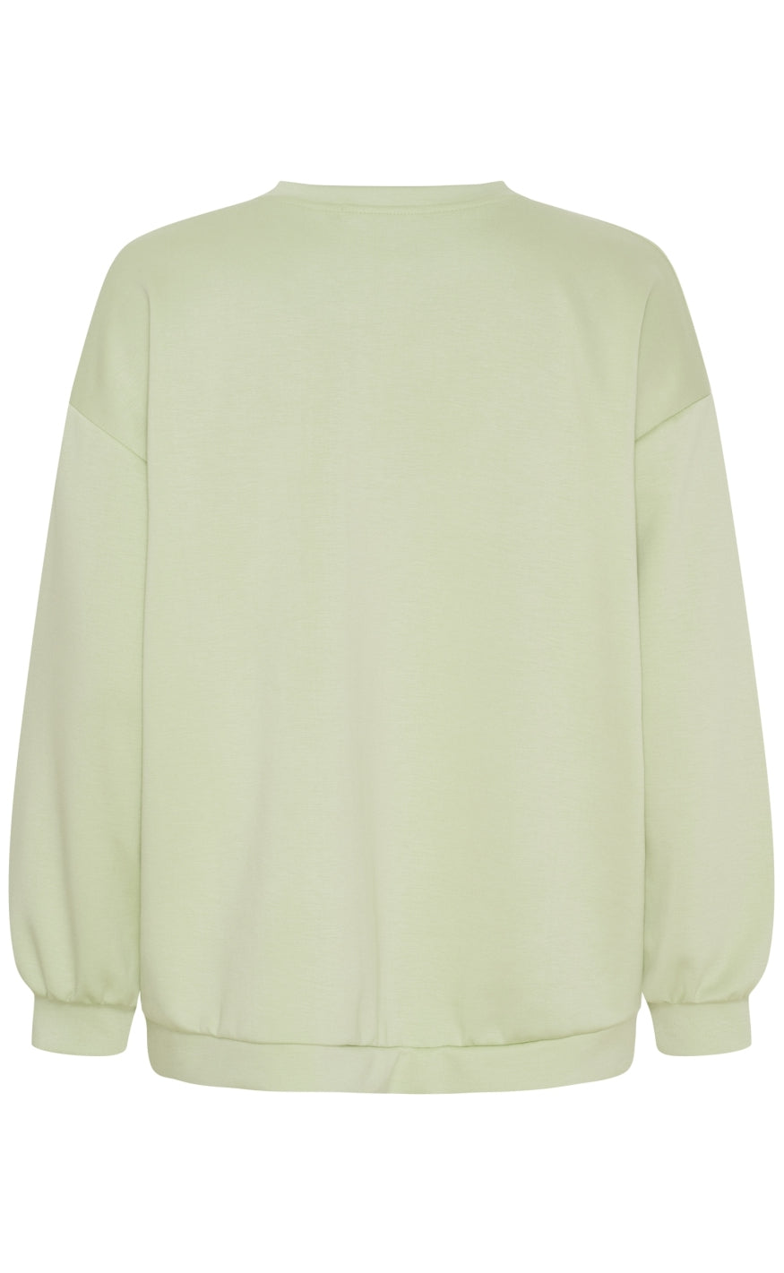 Marta Du Chateau Sweatshirt - Hibiscus - Green/Offwhite
