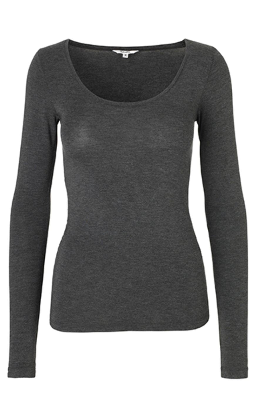 MbyM Bluse - Anna - Dark grey melange
