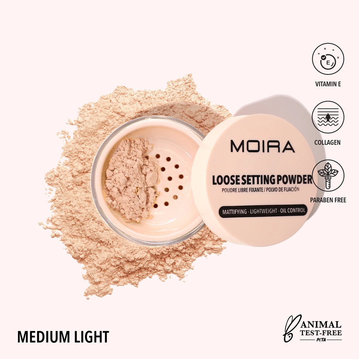 MOIRA - POLVO FIJADOR SUELTO - 3 UDS