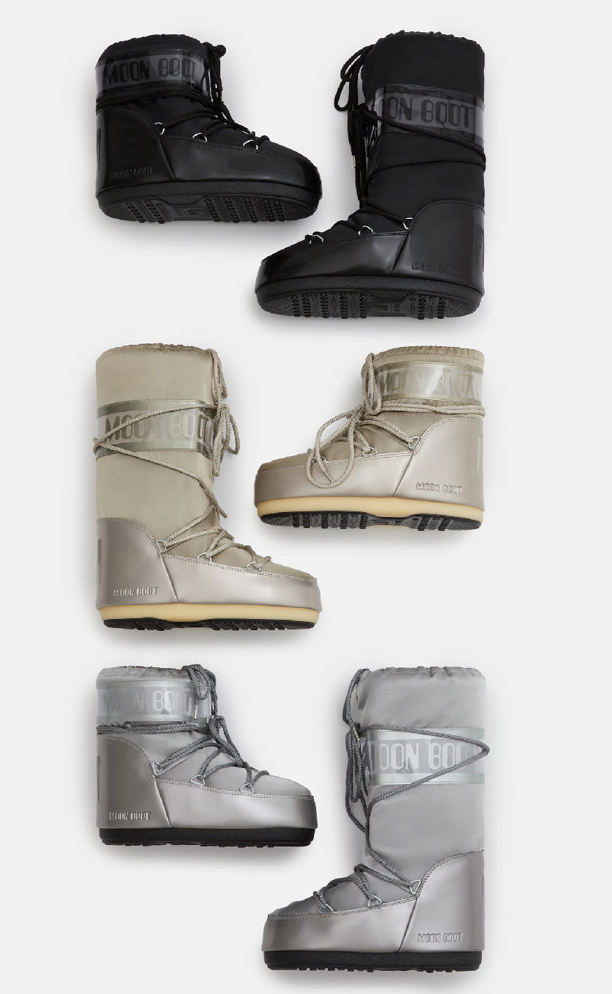 Moon Boot Støvler - Icon Low Glance - Silver