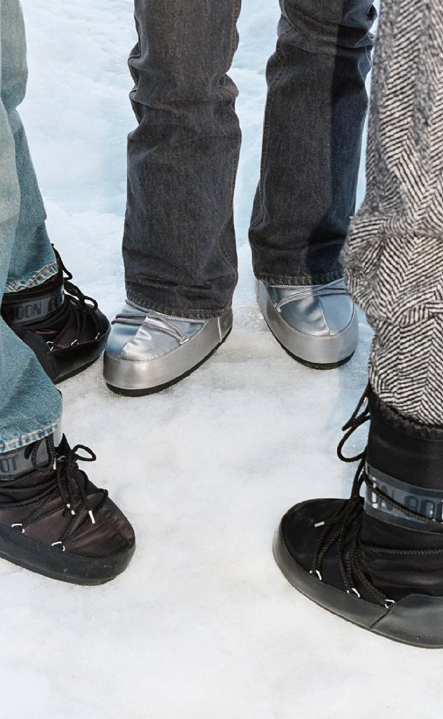 Moon Boot Støvler - Icon Low Glance - Silver