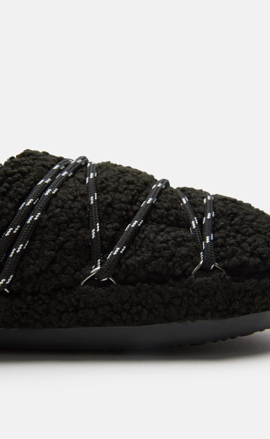 Moon Boots Slippers - Teddy - Black