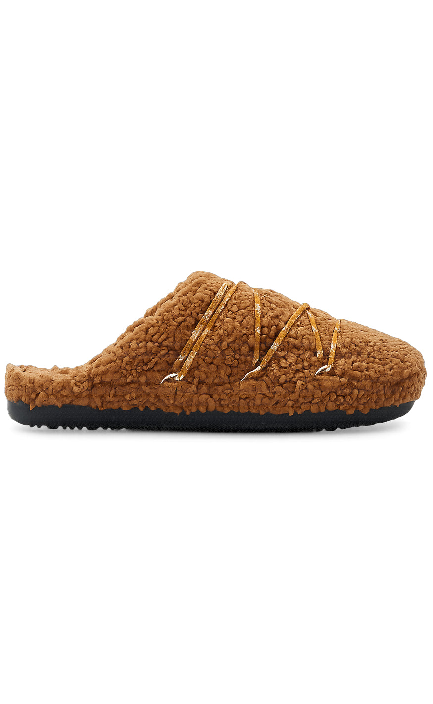 Moon Boots Slippers - Teddy - Cognac