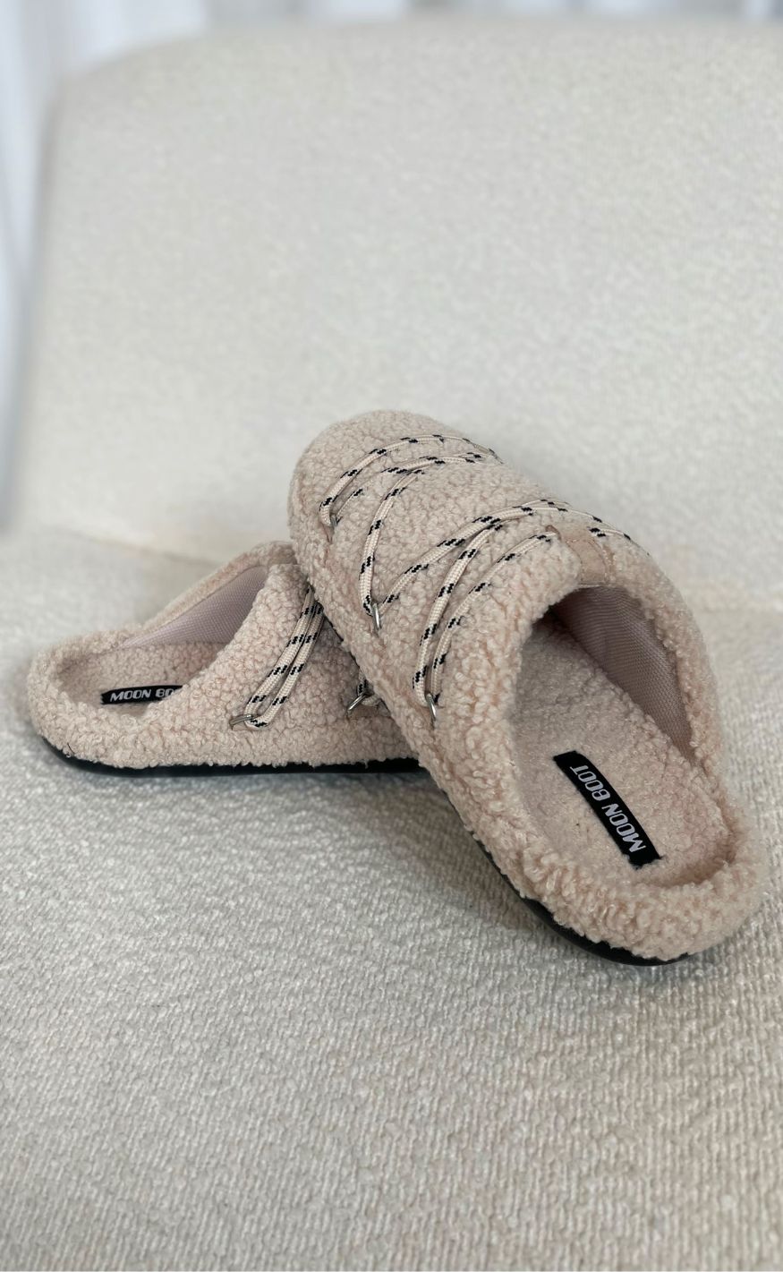 Moon Boots Slippers - Teddy - Sand
