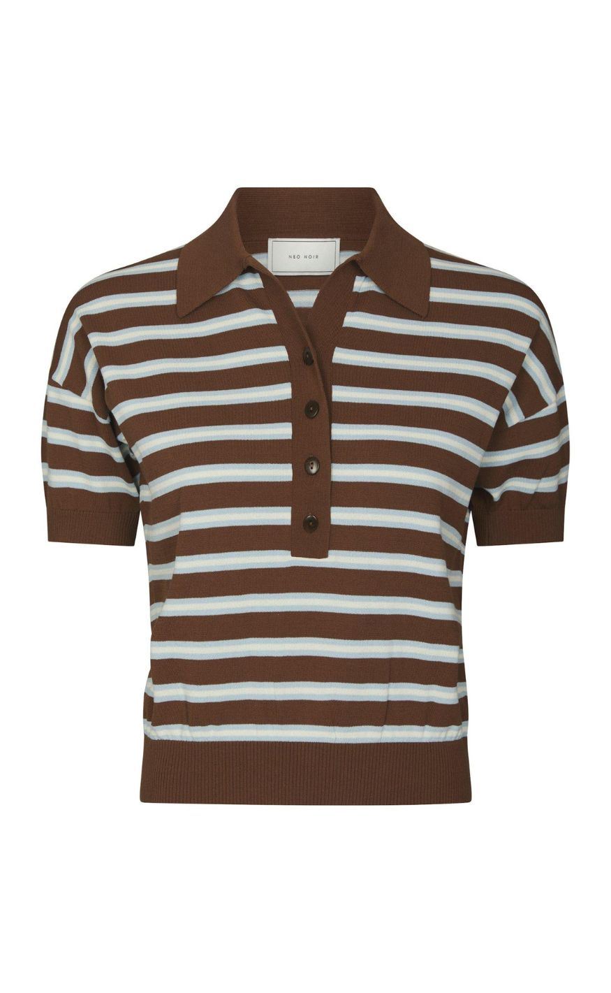 Neo Noir Bluse - Emira - Dark Brown