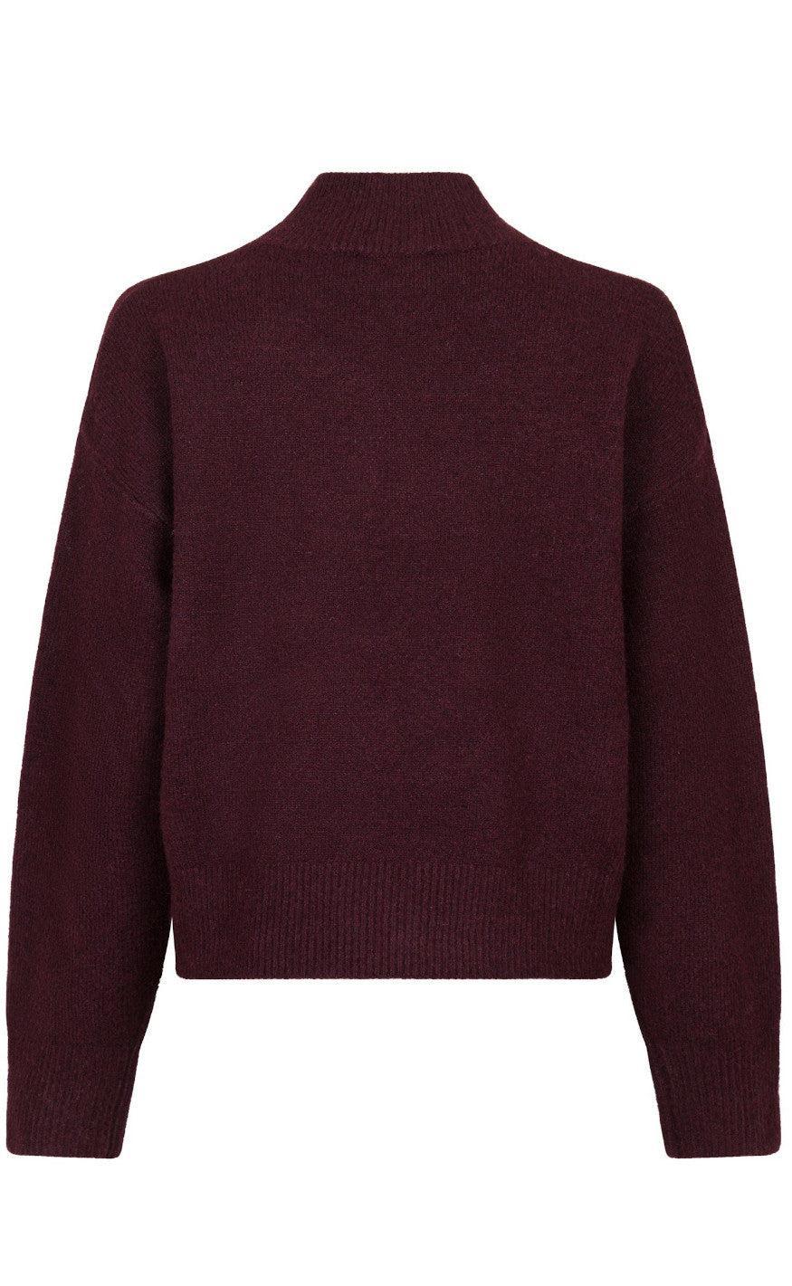 Neo Noir Bluse - Paulina - Wine