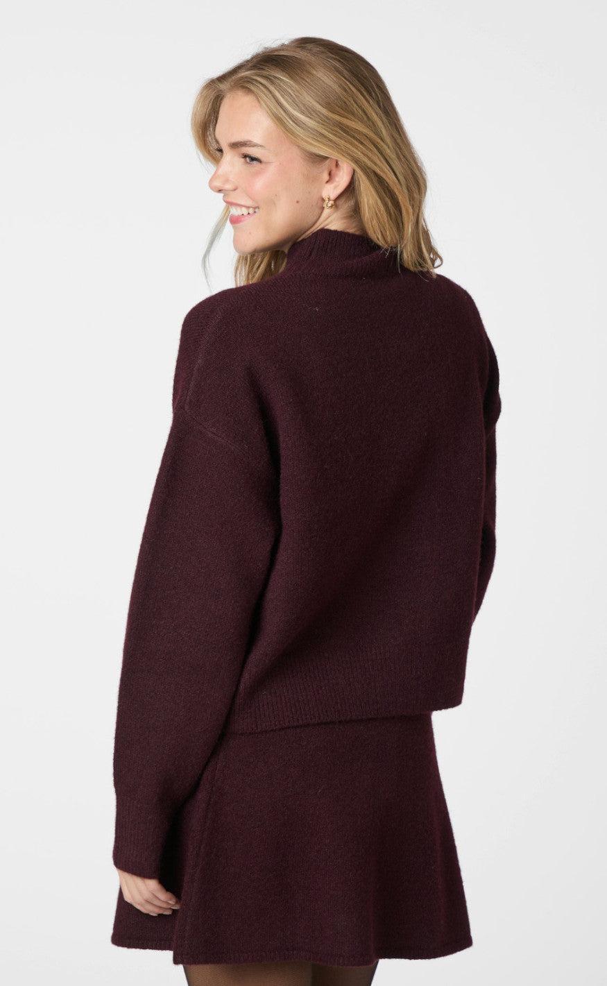 Neo Noir Bluse - Paulina - Wine
