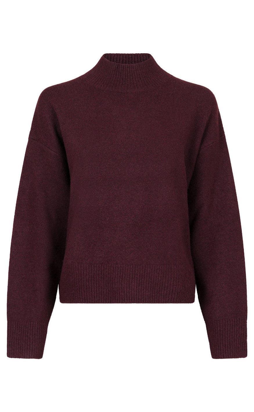 Neo Noir Bluse - Paulina - Wine