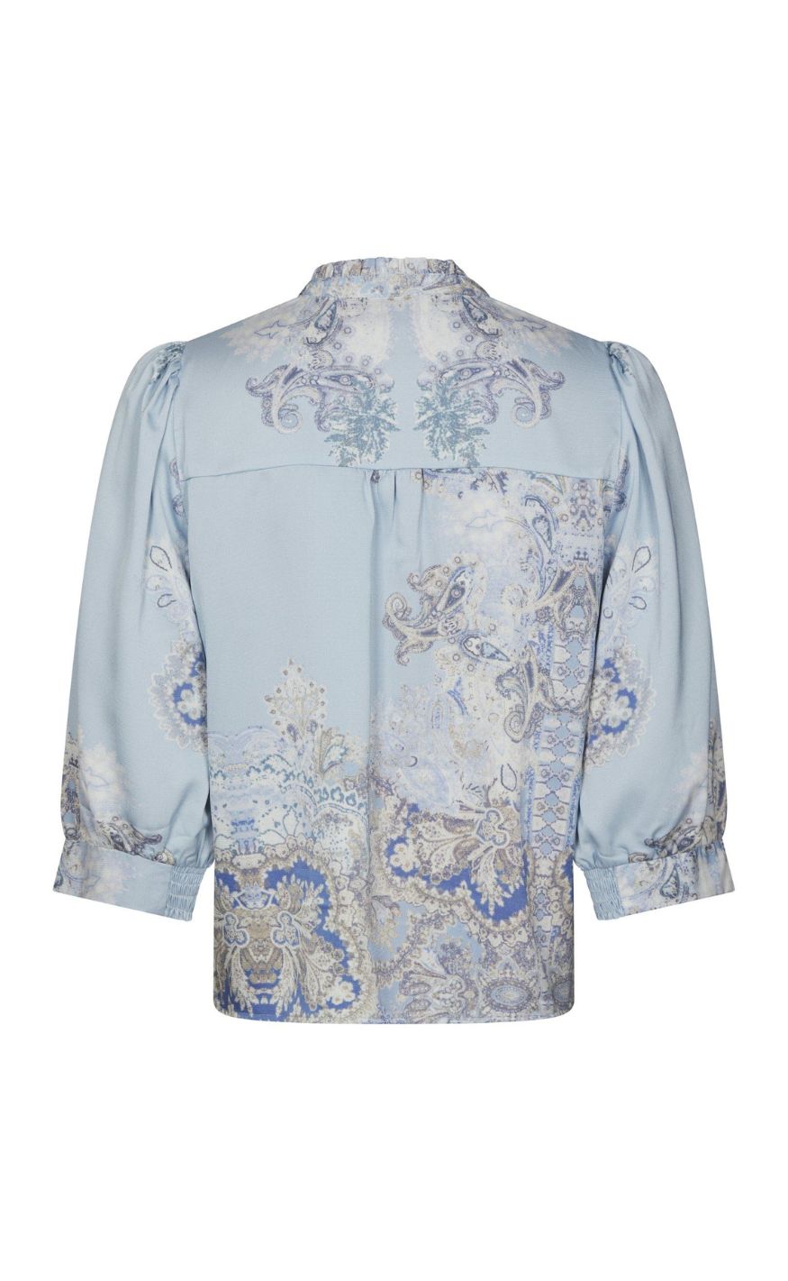 Neo Noir Bluse - Roselle Artist - Light Blue