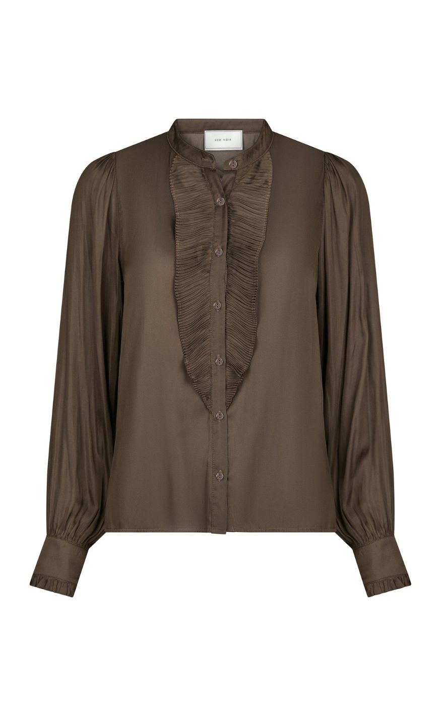 Neo Noir Bluse - Zola - Brown