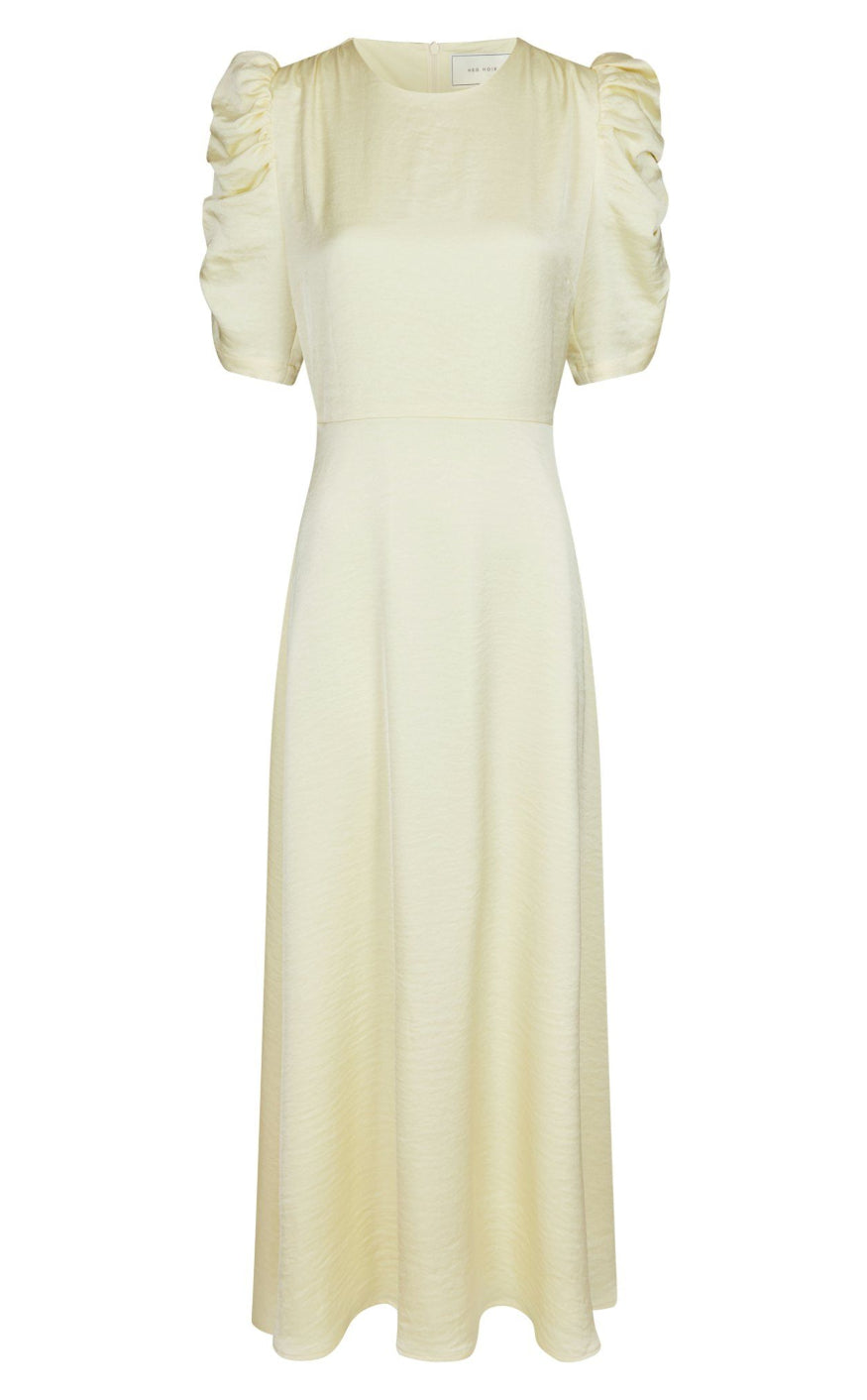 Neo Noir Kjole - Benuti Solid - Light Yellow