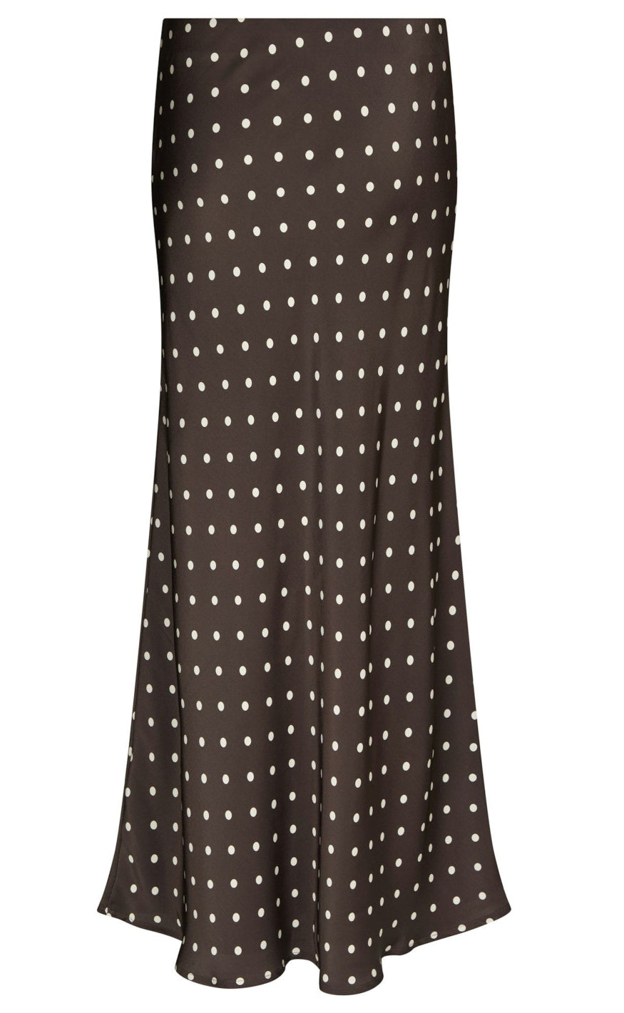 Neo Noir Nederdel - Viso Dot - Dark Brown