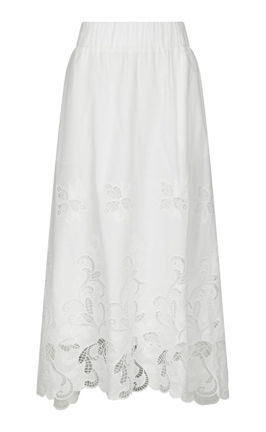 Neo Noir Nederdel - Yara Long - White