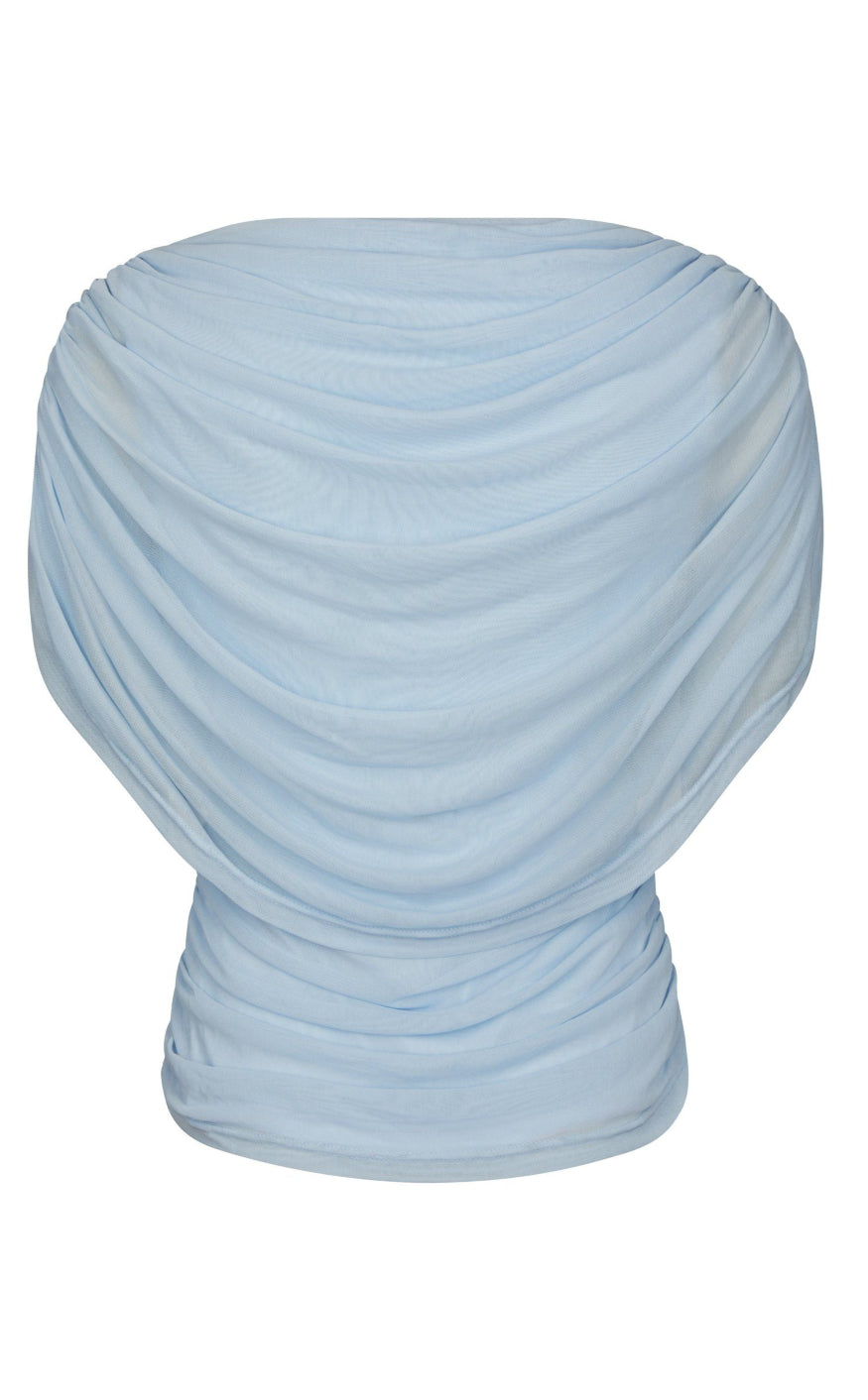 Neo Noir Top - Cottuna Drapy - Light Blue