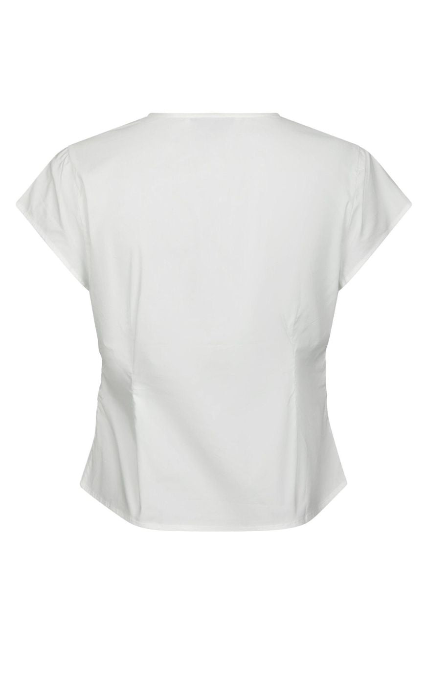 Neo Noir Top - Fidi Poplin - White