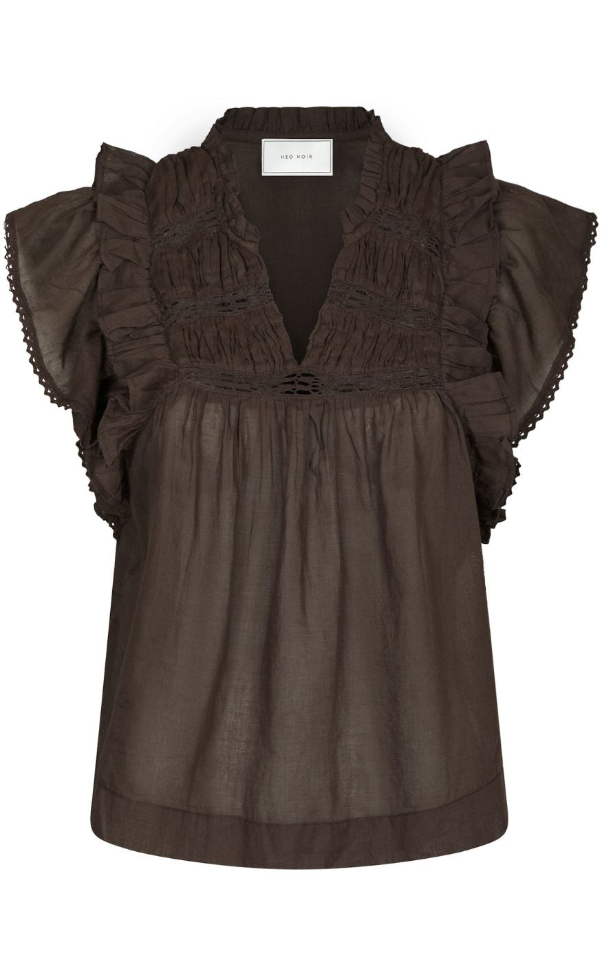 Neo Noir Top - Jayla - Dark Brown
