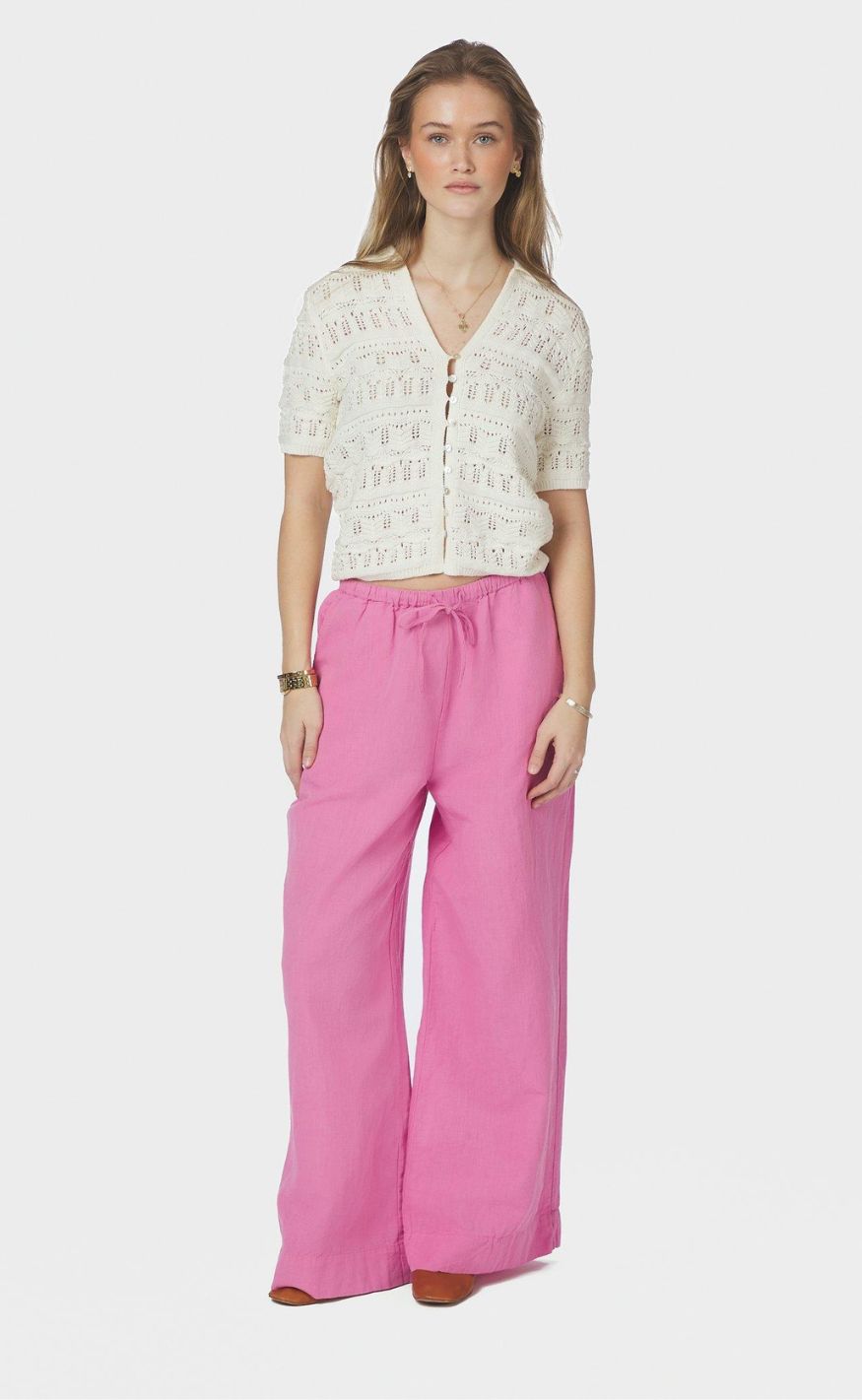 Neo Noir Top - Marisini Stich Polo - Off White