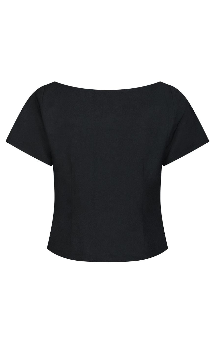 Neo Noir Top - Tango Structure - Dark Navy