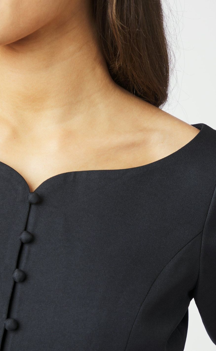 Neo Noir Top - Tango Structure - Dark Navy