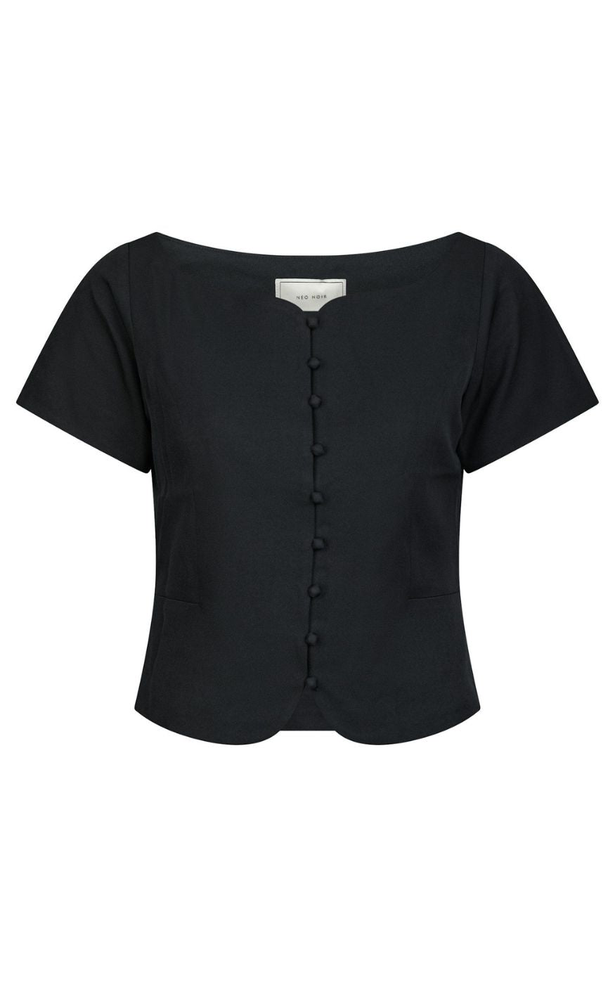 Neo Noir Top - Tango Structure - Dark Navy
