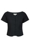 Neo Noir Top - Tango Structure - Dark Navy