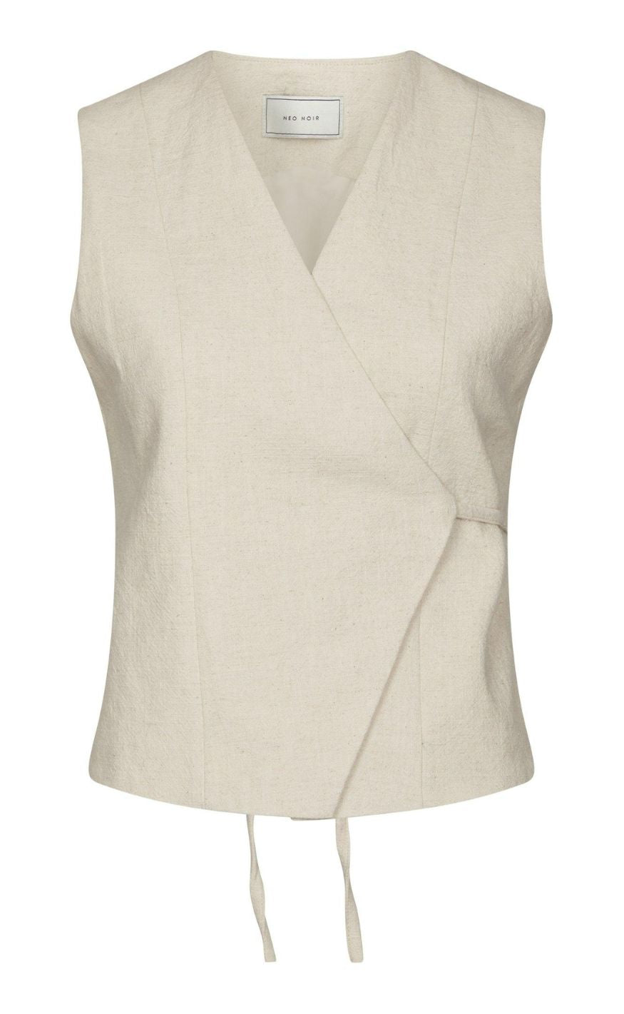 Neo Noir Vest - Samara Ramie - Natural