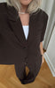 Noella Blazer - Leanne Crop - Chocolate