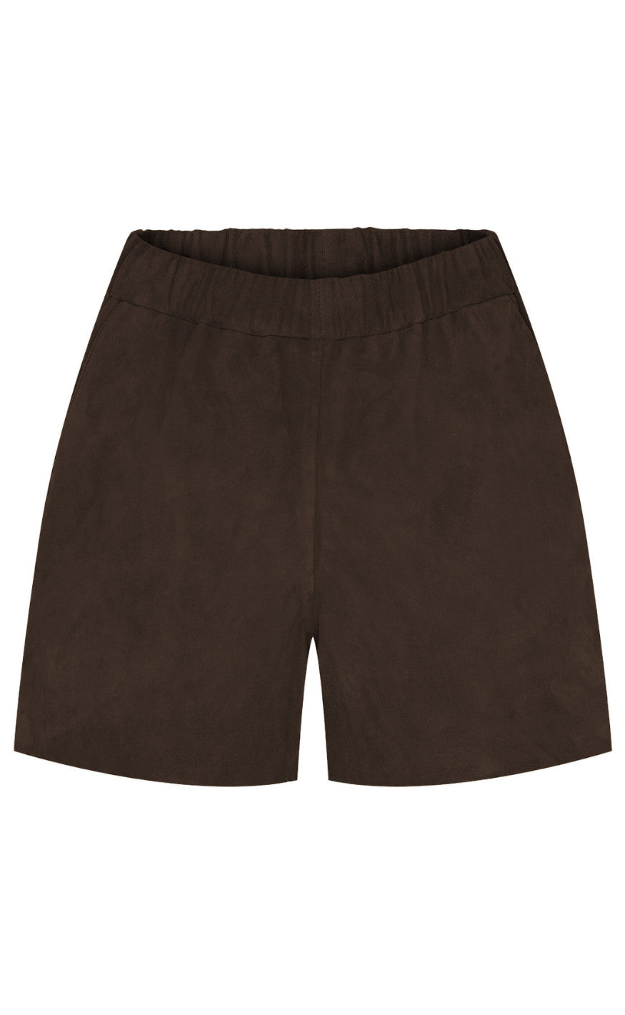 Notyz Shorts - Chicago - Dark Chocolate Brown Suede