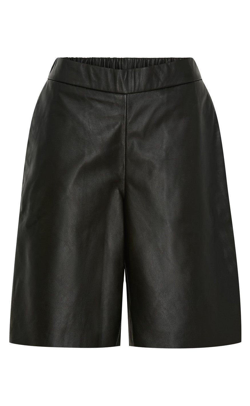 Notyz Shorts - Hamilton - Black Leather