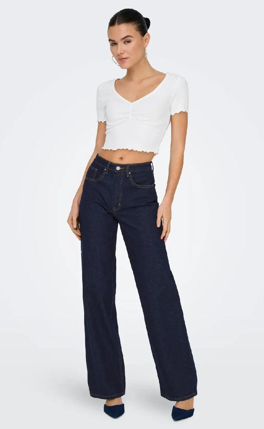 ONLY Bukser - Juicy - Dark Blue Denim