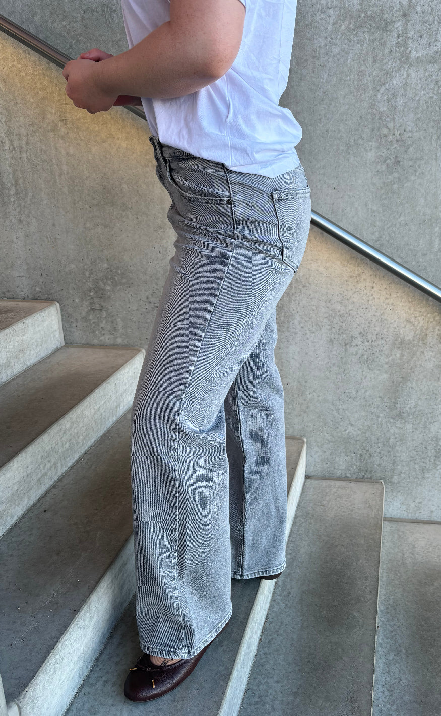 ONLY Bukser - Juicy Wide Leg - Medium Grey Denim