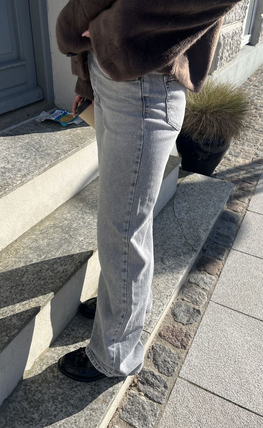 ONLY Bukser - Juicy Wide Leg - Medium Grey Denim