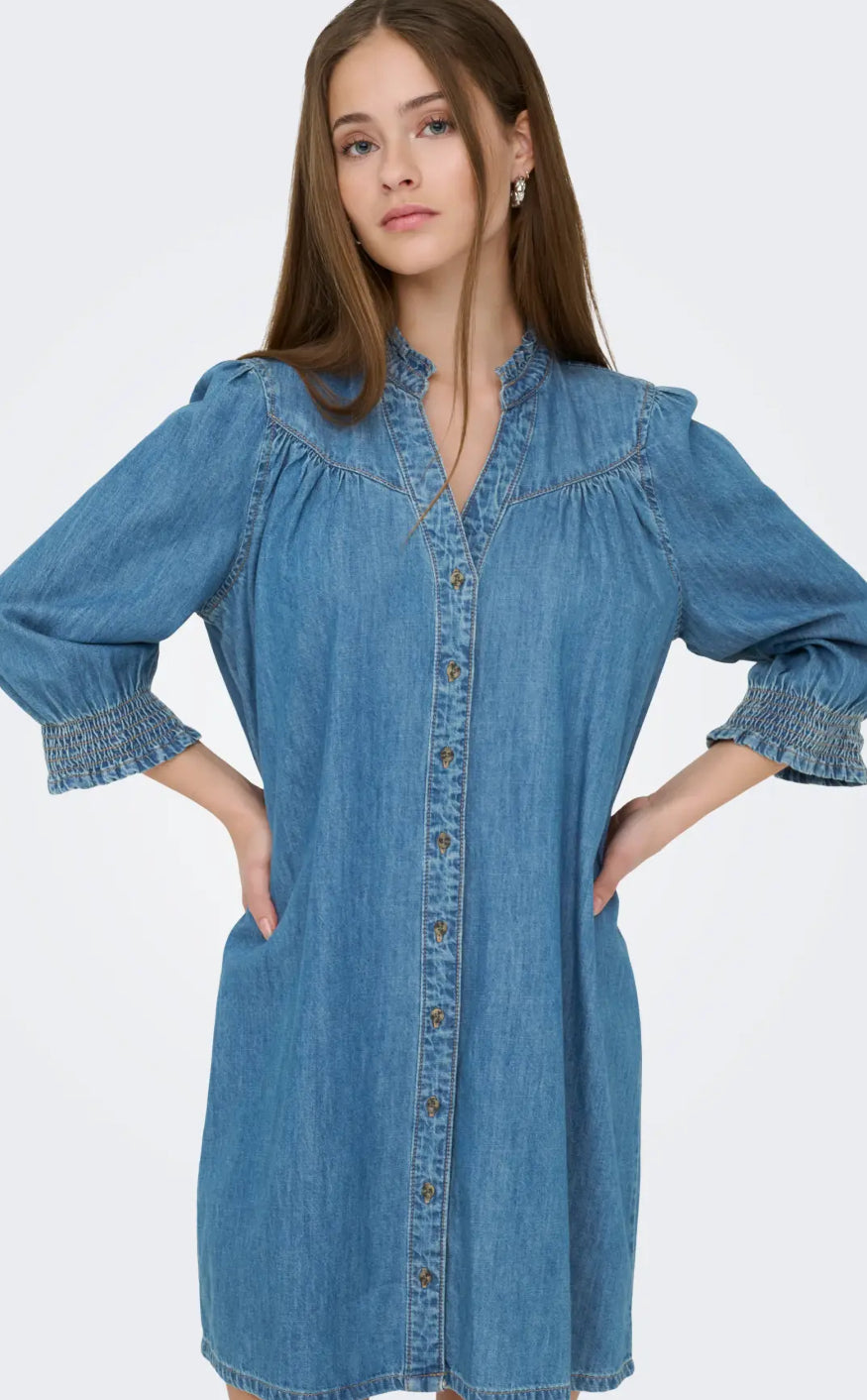 ONLY Kjole - Raya - Medium Blue Denim