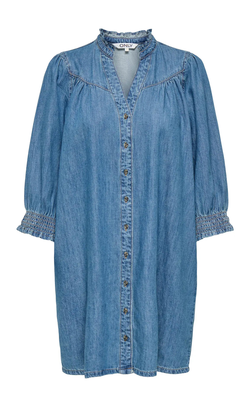 ONLY Kjole - Raya - Medium Blue Denim