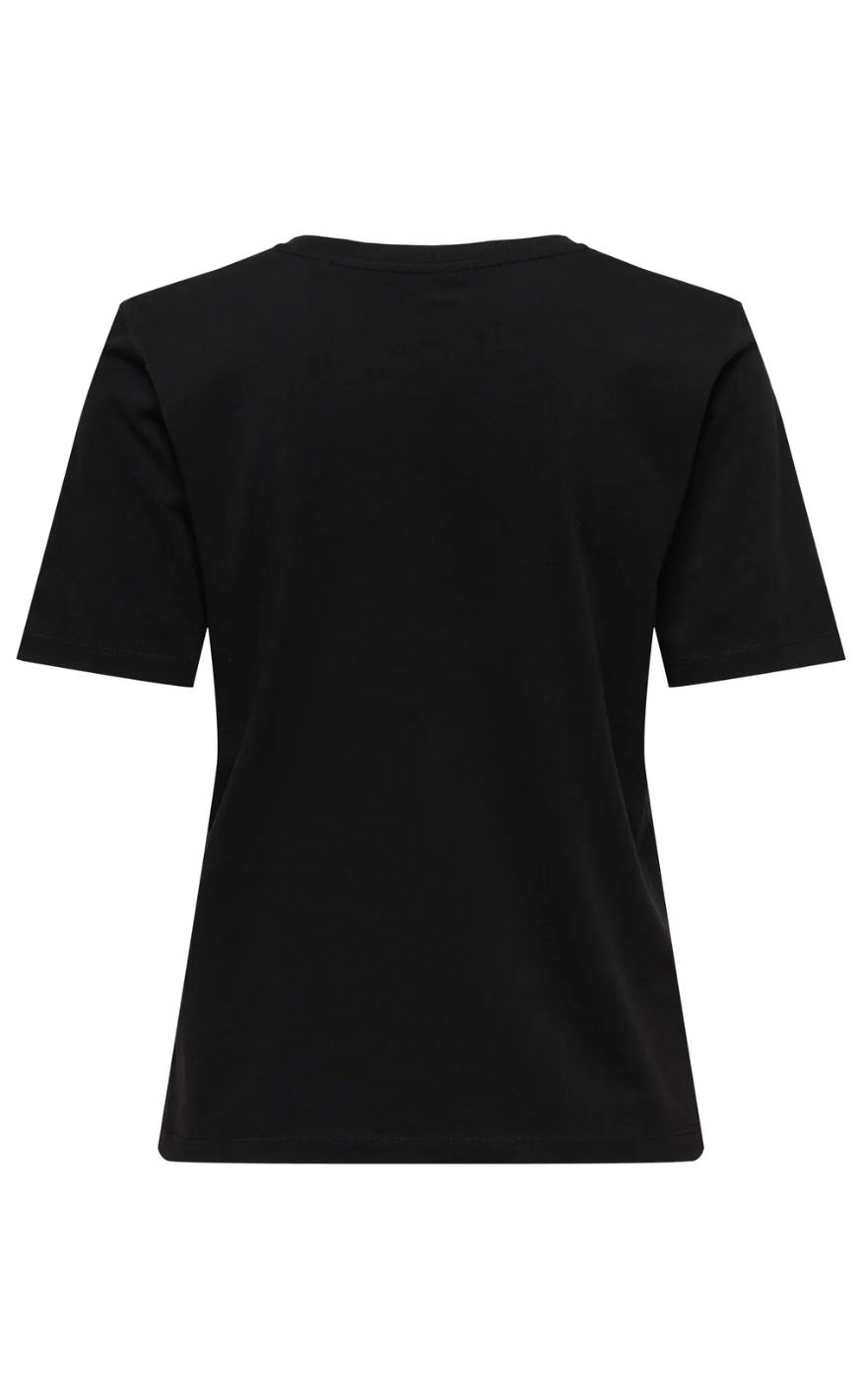 ONLY T-Shirt - Happy O-Neck Pr Jrs - Black