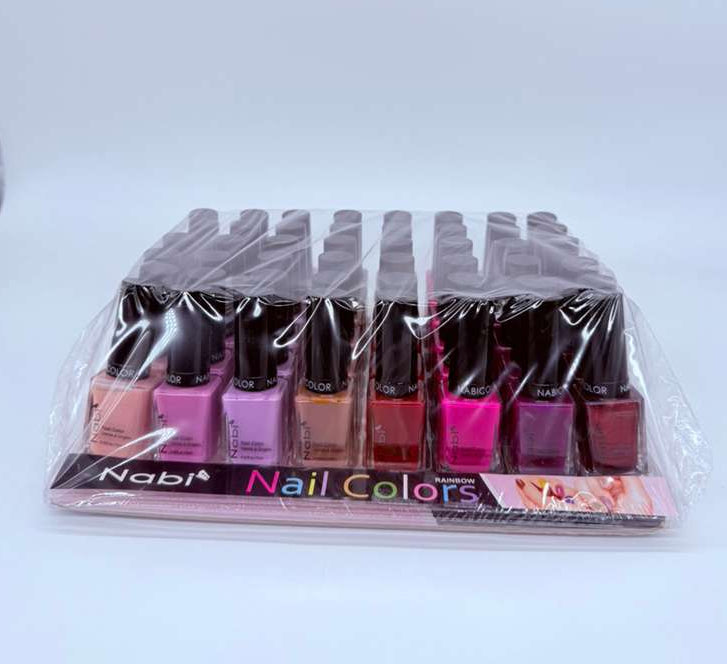 NABI- NAIL POLISH (DISPLAY 48PCS) NEW COLORS