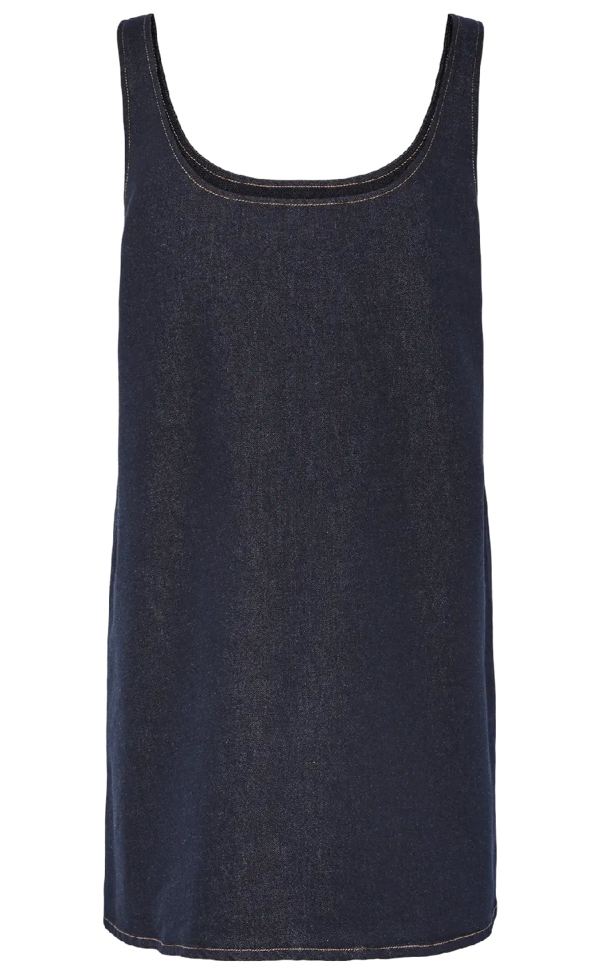 Pieces Kjole - Franna - Dark Blue Denim