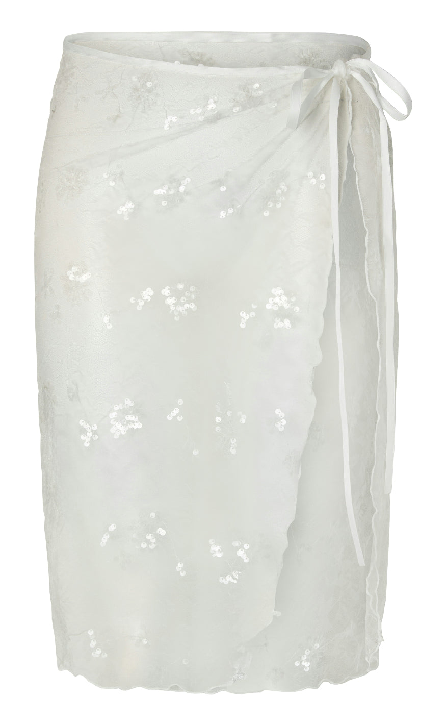 Pieces Nederdel - Natasja - Bright White