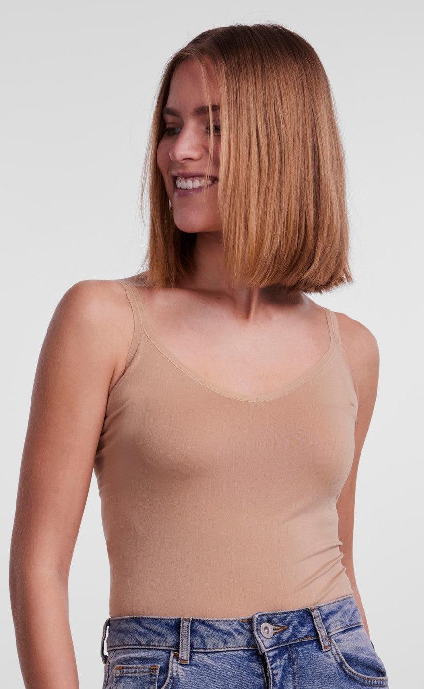 Pieces Top - Plain - Nature