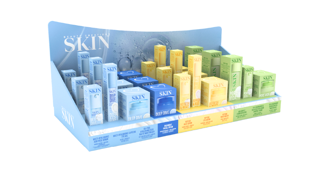 BEAUTY CREATIONS SKIN - EXTENSION PDQ  DISPLAY (NO TESTERS)