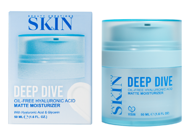 BEAUTY CREATIONS SKIN - DEEP DIVE OIL FREE HYALURONIC ACID MATTE MOISTURIZER -  (1PC)