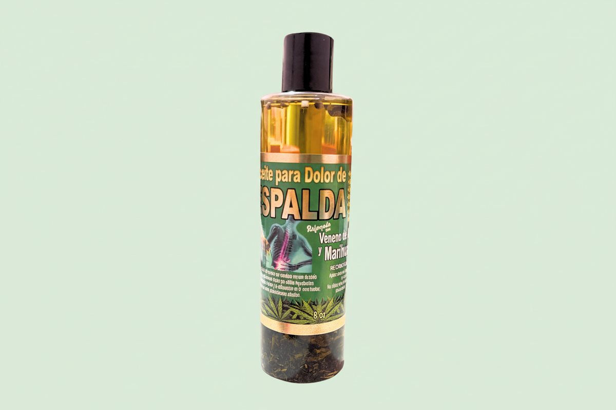 ACEITE PARA EL DOLOR DE ESPALDA REFORZADO CON VENENO DE ABEJA Y MARIHUANOL (1PC)