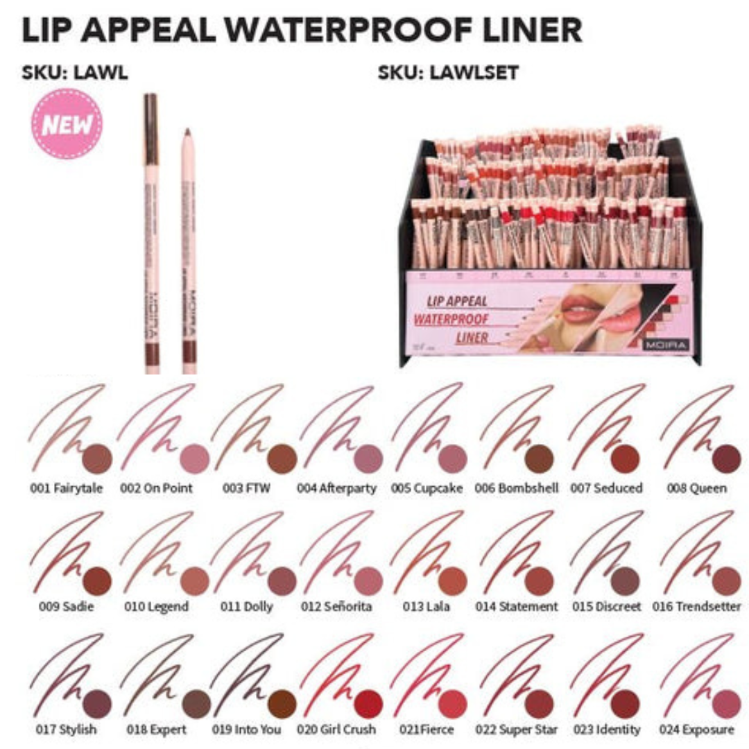 MOIRA - LIP APPEAL WATERPROOF LINER
